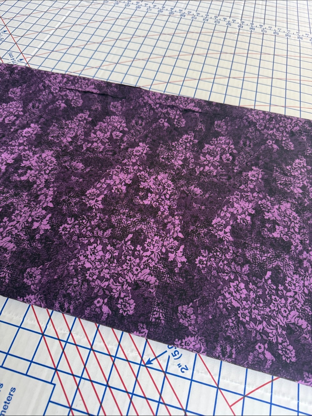 Vintage California Fashions Purple Floral Drapey Rayon-Like Fabric 3 Yds x 48